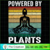 Powered By Plants Yoga SVG, Yoga SVG, Meditation SVG