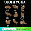Sloth Yoga SVG, Yoga SVG, Meditation SVG 3 18 copy 54