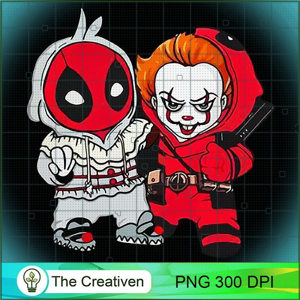 Death Pool And Pennywise PNG, Halloween PNG, Horror PNG 1 Death Pool And Pennywise PNG, Halloween PNG, Horror PNG