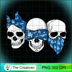 Skull LA Dodgers PNG, Halloween PNG, Horror PNG