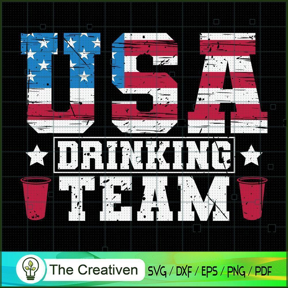 USA Drinking Team 4th of Jul SVG Cut File for Cricut 1 USA Drinking Team 4th of Jul SVG Cut File for Cricut