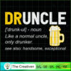 Druncle Definition Favorite Uncle SVG Cut File for Cricut & Silhouette