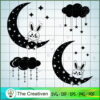 Hares on the Moon SVG Cut File for Cricut & Silhouette 3 21 copy 53