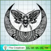 Moth Moon SVG Cut File for Cricut & Silhouette Design 18481 2 11
