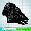 Boho Head Woman SVG Cut File for Cricut & Silhouette