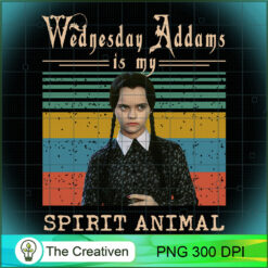 Wednesday Addams is my Spirit Animal PNG, Halloween PNG, Horror PNG