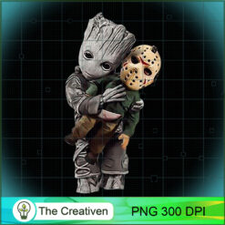 Groot and Jason Voorhees PNG, Halloween PNG, Horror PNG