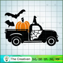 Pumpkin Truck Halloween SVG, Pumpkin Truck SVG, Halloween SVG