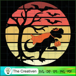 Treat Dinosaur Halloween SVG, Dinosaur SVG, Halloween SVG