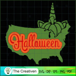 Halloween Pumpkin Usa Map SVG, Pumpkin SVG, Halloween SVG