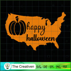 Pumpkin Happy Halloween Flag SVG, Pumpkin SVG, Halloween SVG