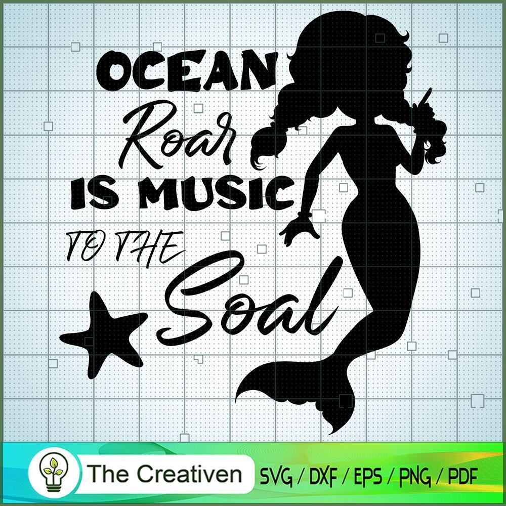 Ocean Roar Summer SVG Cut File for Cricut & Silhouette 1 Ocean Roar Summer SVG Cut File for Cricut & Silhouette