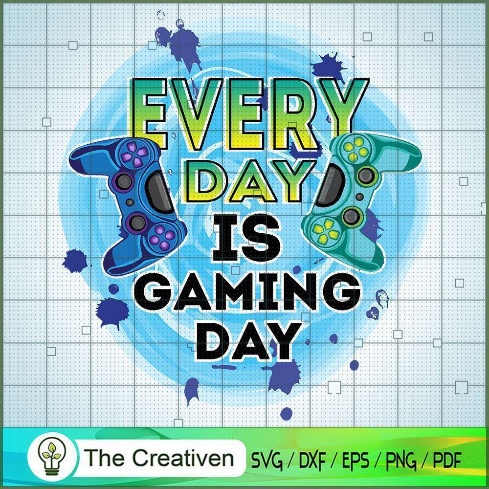 Every Day Is Gaming Day SVG Cut File for Cricut & Silh Design 17973 1 Every Day Is Gaming Day SVG Cut File for Cricut & Silh Design 17973