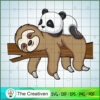 Sleeping Sloth with Panda SVG, Sloth SVG, Trending SVG 2 7 copy 53