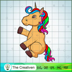 Cute Unicorn Drinking Wine SVG, Cute Unicorn SVG, Trending SVG
