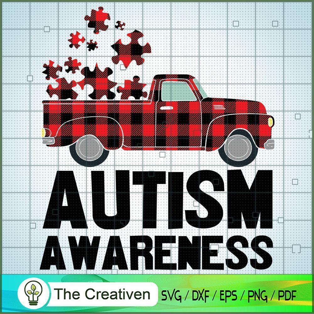 Autism Awareness Truck Puzzle SVG Cut File for Cricut & Silhouette 1 Autism Awareness Truck Puzzle SVG Cut File for Cricut & Silhouette
