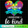 Be Kind Autism Lover SVG , Autism Awareness SVG , Love Autism SVG
