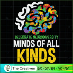 Autism Neurodiversity Minds  SVG Cut File for Cricut