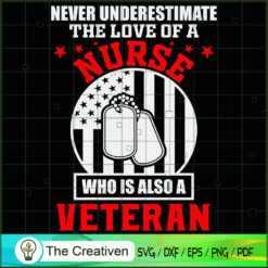 Never Underestimate Nurse Ve SVG Cut File for Cricut