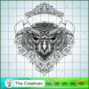 Angry Owl Silhouette Ornate Frames SVG, Skull SVG, Halloween SVG 2 19 copy 49