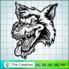 Wolf Animal Monster Silhouette SVG, Skull SVG, Halloween SVG 2 17 copy 44