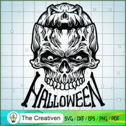 Halloween Skull Isolated SVG, Skull SVG, Halloween SVG