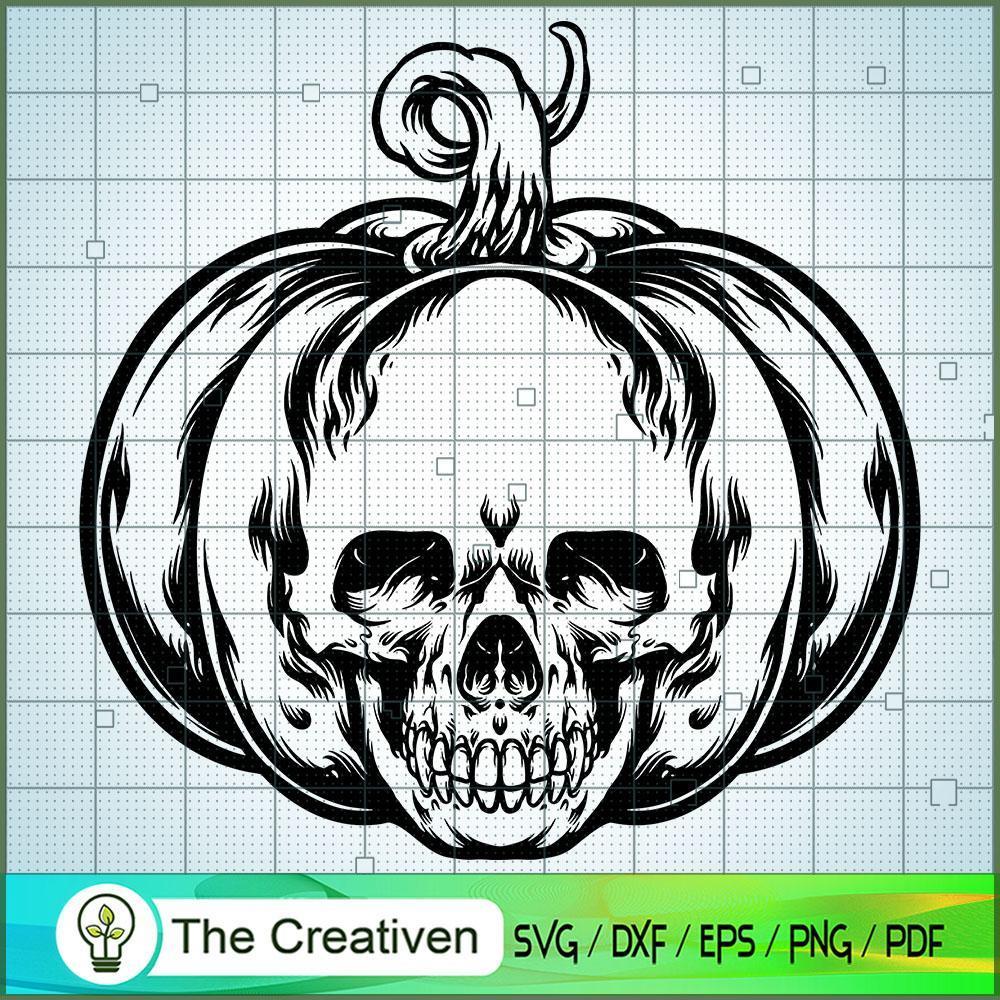 Halloween Jack O Lantern Pumpkin Skull SVG, Skull SVG, Halloween SVG 1 Halloween Jack O Lantern Pumpkin Skull SVG, Skull SVG, Halloween SVG