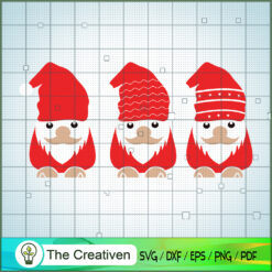 Christmas Gnomes SVG Cut File for Cricut & Silhouette Design 17111