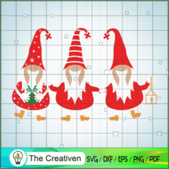 Christmas Gnomes SVG Cut File for Cricut & Silhouette Design 17100