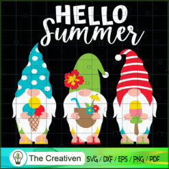 Gnomes Hello Summer SVG, Hello Summer SVG, Gnomes SVG