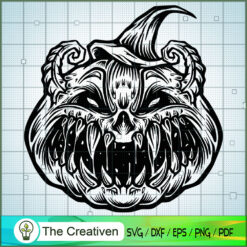 Spooky Creepy Halloween Pump SVG Cut File for Cricut Design 17069