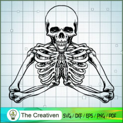Halloween Character Pray Skeleton SVG, Skeleton SVG, Halloween SVG