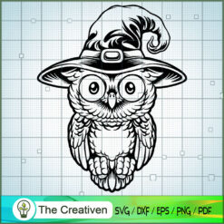 Halloween Little and Cute Witch Owl SVG, Witch SVG, Halloween SVG