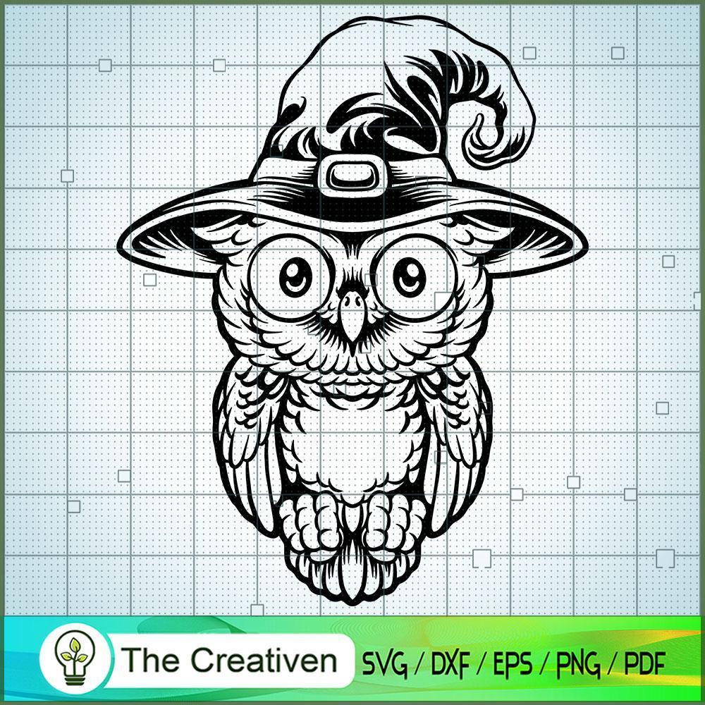Halloween Little and Cute Witch Owl SVG, Witch SVG, Halloween SVG 1 Halloween Little and Cute Witch Owl SVG, Witch SVG, Halloween SVG