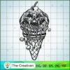 Halloween Cherry Ice Cream Cone SVG,  Cream Cone SVG, Halloween SVG