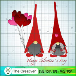 Valentine's Gnomes SVG ,Valentine's SVG, Gnomes SVG