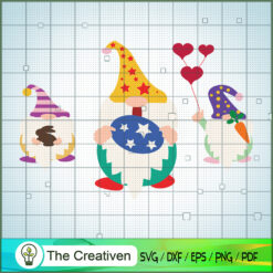 Easter Gnomes SVG, Cute Gnome Clipart, Gnomes SVG