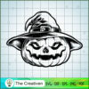 Happy Halloween Witch Hat Pumpkin SVG,Pumpkin SVG, Halloween SVG
