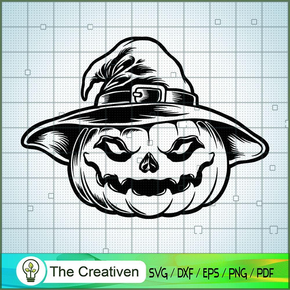 Happy Halloween Witch Hat Pumpkin SVG,Pumpkin SVG, Halloween SVG 1 Happy Halloween Witch Hat Pumpkin SVG,Pumpkin SVG, Halloween SVG