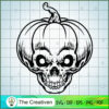 Halloween Silhouette Pumpkin SVG Cut File for Cricut