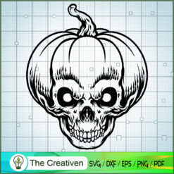 Halloween Silhouette Pumpkin SVG Cut File for Cricut
