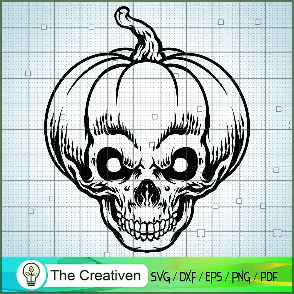 Halloween Silhouette Pumpkin SVG Cut File for Cricut 1 Halloween Silhouette Pumpkin SVG Cut File for Cricut