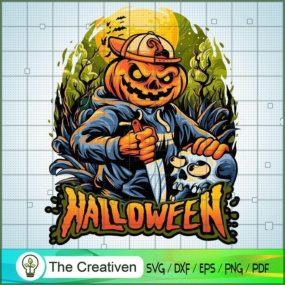Halloween Nightmare Pumpkin SVG Cut File for Cricut 1 Halloween Nightmare Pumpkin SVG Cut File for Cricut