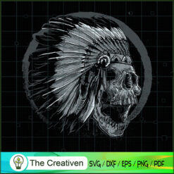 Skull Indians Horror SVG Cut File for Cricut & Silhouette