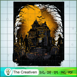 Halloween Haunted House SVG, Halloween SVG, Haunted SVG