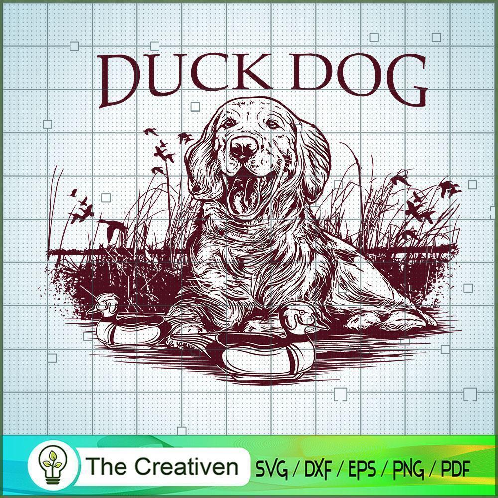 Duck And Dog SVG Cut File for Cricut & Silhouette 1 Duck And Dog SVG Cut File for Cricut & Silhouette