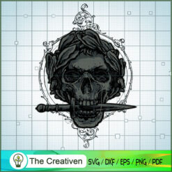 Caesar Skull SVG, Skull SVG, Caesar Knife SVG