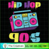 Hip Hop Boombox the 90's Rap SVG Cut File for Cricut