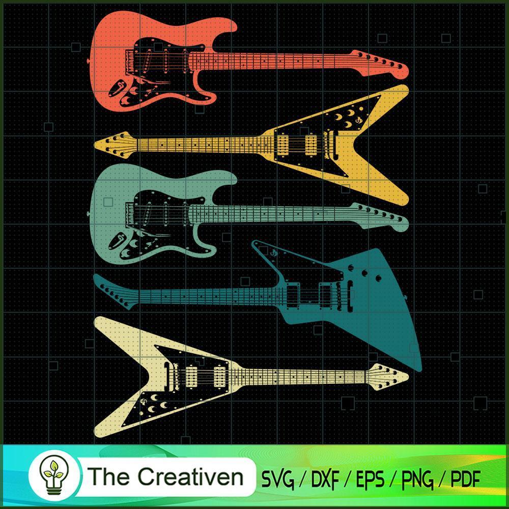 Guitar Retro Vintage Music 80s 90s SVG, Vintage 80s SVG, Old Style SVG 1 Guitar Retro Vintage Music 80s 90s SVG, Vintage 80s SVG, Old Style SVG