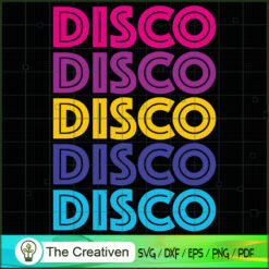 Disco Funky Vintage 70s 80s  SVG Cut File for Cricut